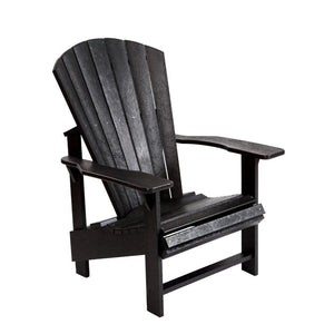 C.R. Plastic Products Furniture - Chairs Black-14 C03 Upright Adirondack