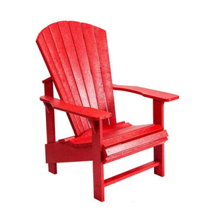 C.R. Plastic Products Furniture - Chairs Red-01 C03 Upright Adirondack