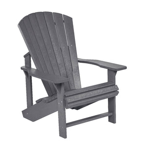 C.R. Plastic Products Furniture - Chairs Slate Grey-18 C01 Classic Adirondack