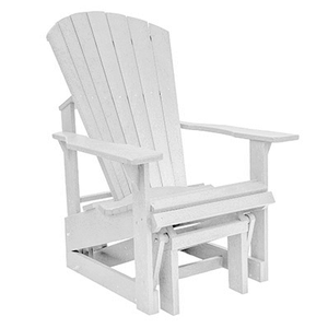 C.R. Plastic Products Furniture - Chairs White-02 G01 - Single Glider