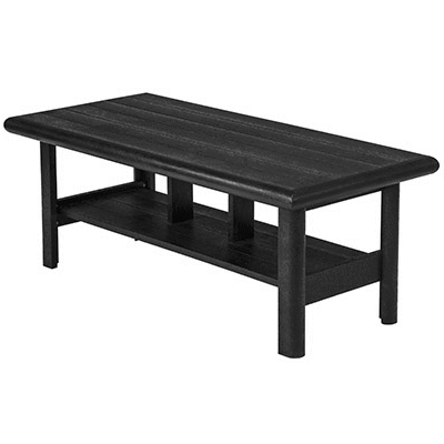 C.R. Plastic Products Furniture - Coffee, End Tables & Ottomans Black-14 DST267 Stratford 49" Coffee Table