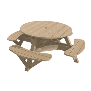 C.R. Plastic Products Furniture - Dining Beige-07 T50 Picnic Table