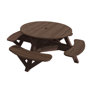 C.R. Plastic Products Furniture - Dining Chocolate-16 T50 Picnic Table