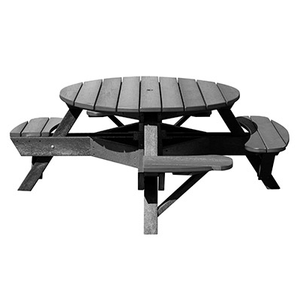 C.R. Plastic Products Furniture - Dining Slate Grey-18 T50WC Wheelchair Accessible Picnic Table
