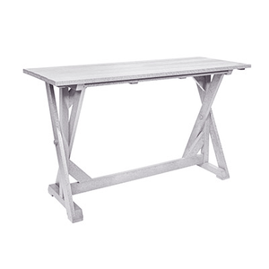 C.R. Plastic Products Furniture - Dining White-02 T202 72" Harvest Bar Table