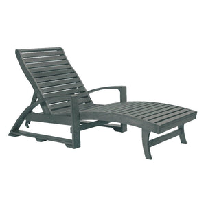C.R. Plastic Products Furniture - Loungers & Daybeds L38 St. Tropez Chaise Lounge w/Wheels