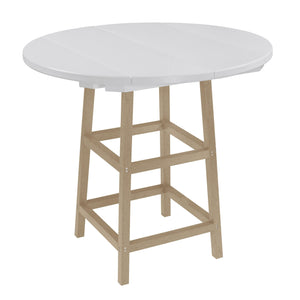 C.R. Plastic Products Dining Table Beige-07 TB03 40" Pub Table Legs