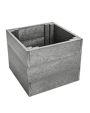 C.R. Plastic Products Outdoor Accessories Driftwood PX01 Modern Square Planter