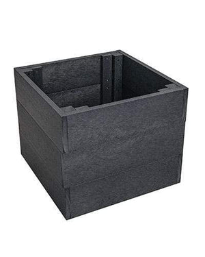 C.R. Plastic Products Outdoor Accessories Greystone PX01 Modern Square Planter