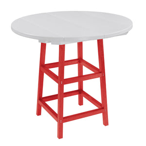 C.R. Plastic Products Dining Table Red-01 TB03 40" Pub Table Legs