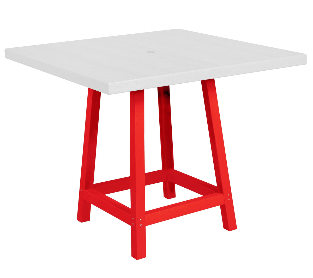 C.R. Plastic Products Table Red-01 TB23 40" Pub Legs