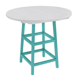 C.R. Plastic Products Dining Table Turquoise-09 TB03 40" Pub Table Legs