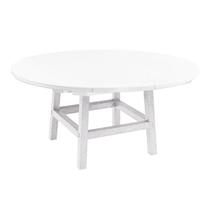 C.R. Plastic Products Coffee Table White-02 TB01 17" Cocktail Legs