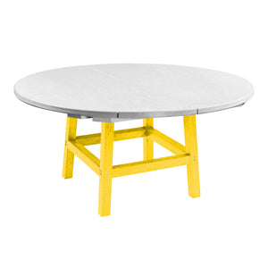 C.R. Plastic Products Coffee Table Yellow-04 TB01 17" Cocktail Legs