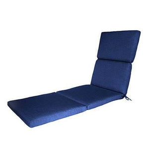 C.R. Plastic Products Sunbrella Outdoor Cushions Canvas Navy LP02 Modern Lounge Pad