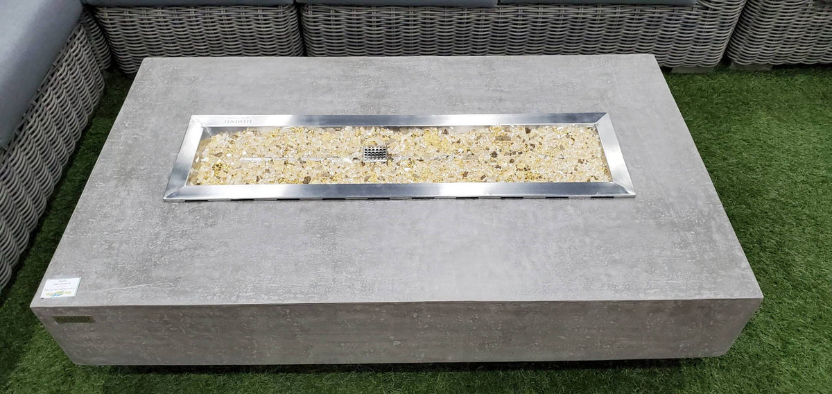 Elementi Heaters & Fire Tables Urban 56"x 32" Rectangular Burner Hampton (LP)