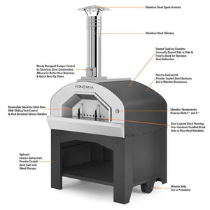 Fontana Pizza Oven Prometeo Commercial Wood Fired Pizza Oven