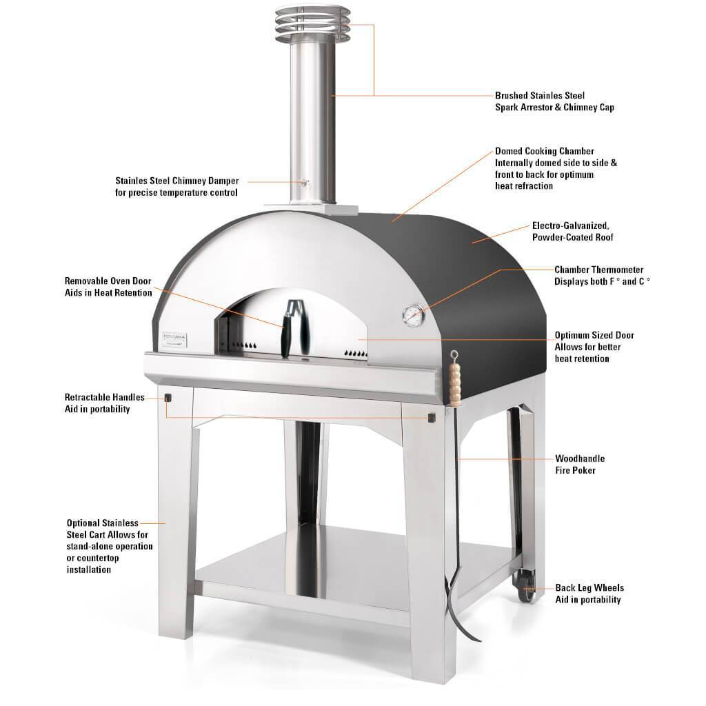 Fontana Pizza Oven The Marinara Countertop Wood Fired Oven
