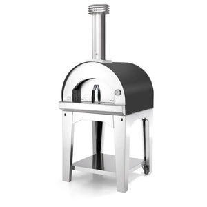 Fontana Pizza Oven With Cart The Margherita Wood Fired Pizza Oven – Anthracite