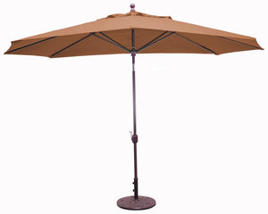 Galtech Umbrellas Umbrellas Brick 8' x 11' Oval Galtech Auto-Tilt Market Umbrellas - 779 Model