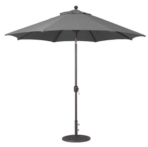 Galtech Umbrellas Umbrellas Canvas Coal 8' x 11' Oval Galtech Auto-Tilt Market Umbrellas - 779 Model