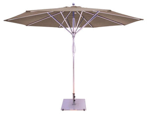 Galtech Umbrellas Umbrellas Canvas Cocoa 781 11' Deluxe Commercial Use Flat Profile Market Umbrella