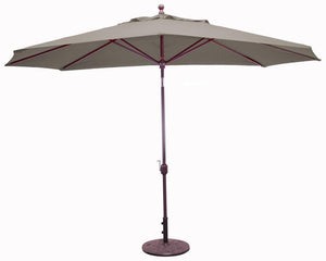 Galtech Umbrellas Umbrellas Canvas Cocoa 8' x 11' Oval Galtech Auto-Tilt Market Umbrellas - 779 Model