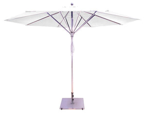 Galtech Umbrellas Umbrellas Canvas Natural 781 11' Deluxe Commercial Use Flat Profile Market Umbrella