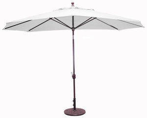 Galtech Umbrellas Umbrellas Canvas Natural 8' x 11' Oval Galtech Auto-Tilt Market Umbrellas - 779 Model