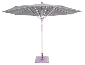 Galtech Umbrellas Umbrellas Canvas Taupe 781 11' Deluxe Commercial Use Flat Profile Market Umbrella