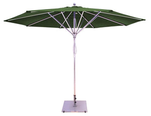 Galtech Umbrellas Umbrellas Forest Green 781 11' Deluxe Commercial Use Flat Profile Market Umbrella