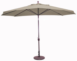 Galtech Umbrellas Umbrellas Heather Beige 8' x 11' Oval Galtech Auto-Tilt Market Umbrellas - 779 Model