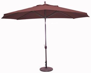 Galtech Umbrellas Umbrellas Henna 8' x 11' Oval Galtech Auto-Tilt Market Umbrellas - 779 Model