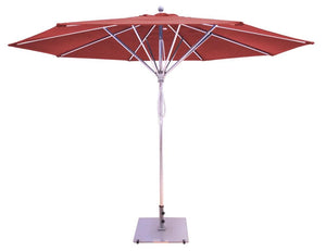 Galtech Umbrellas Umbrellas Jockey Red 781 11' Deluxe Commercial Use Flat Profile Market Umbrella
