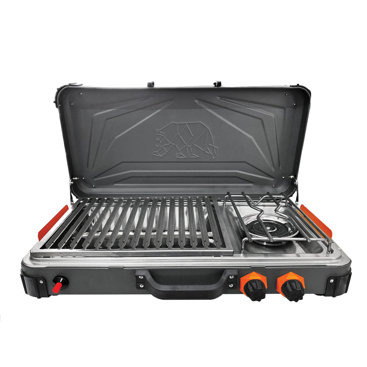 Grill & Burner Propane Stove - Graphite/Orange