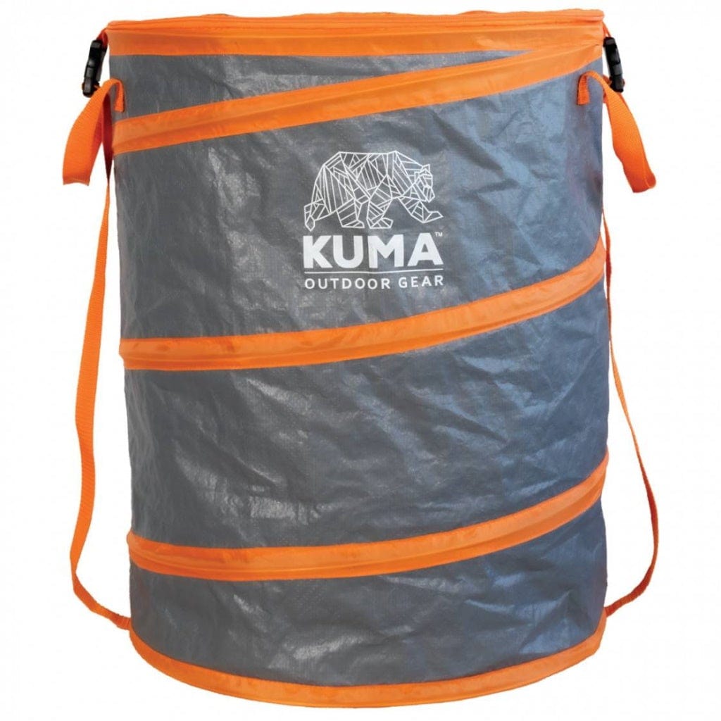 Kuma Outdoor Gear Camp Accessories Pop Up Waste Bin-Graphite/Orange
