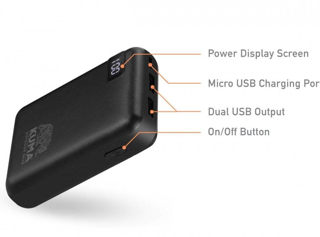 Kuma Outdoor Gear Furniture - Chairs Bear Buddy HEATED Chair w/ Power Bank - Heather Grey  New