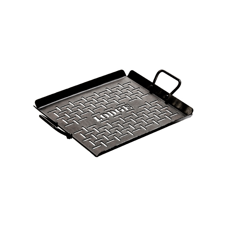 Lodge Cast Iron Cast Iron & Knives Lodge Seasoned Carbon Steel 13" x 12" Grill Pan