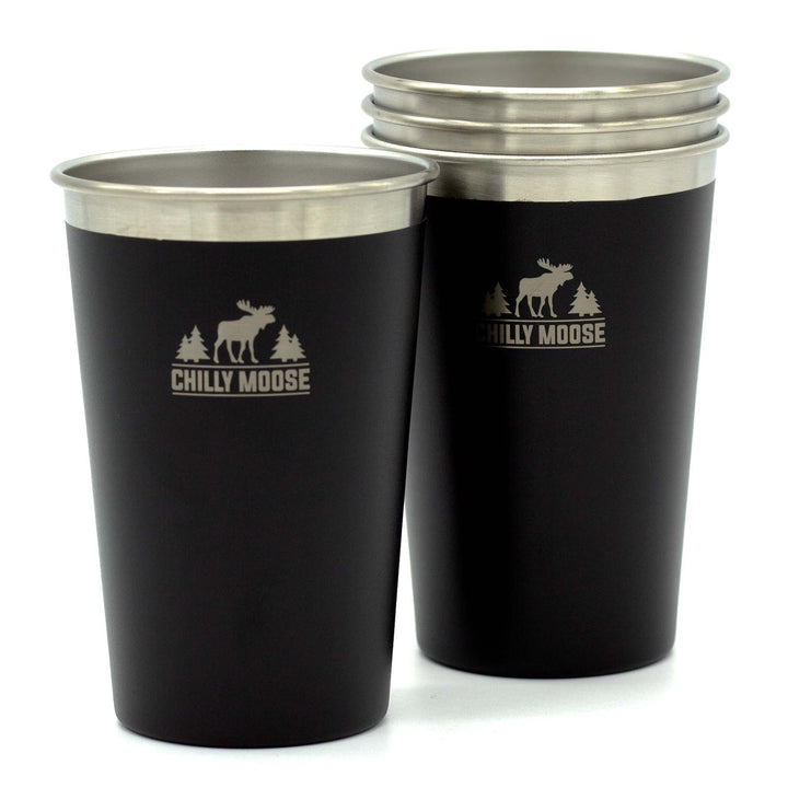 Long Beach Party Cups - Set Of 4 Midnight
