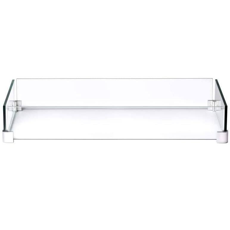 Napoleon Heaters & Fire Tables 5.5"h x  17.5"w x  33.5"L | Rectangle Windscreen for Hampton