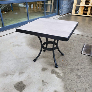 O.W. Lee Heaters & Fire Tables 24" Square City Porcelain Tile Series End Table | Frame: Graphite | Urban Pulse Tile