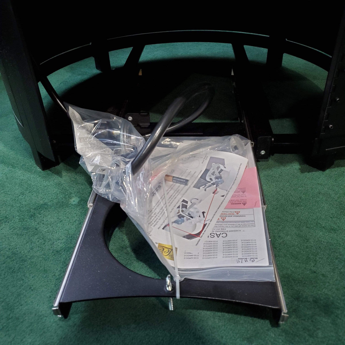 O.W. Lee Heaters & Fire Tables 42" Round Capri Occasional Height Fire Pit w/Electronic Ignitor | Velvet Black Frame | Urban Shift Tile