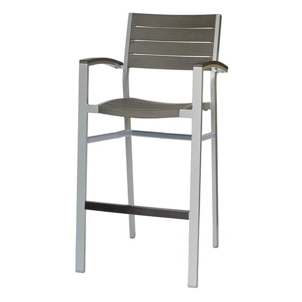 Ratana Dining Grey Oak New Mirage Bar Chair with Arm