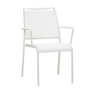 Ratana Furniture - Dining White Ratana Como Dining Arm Chair