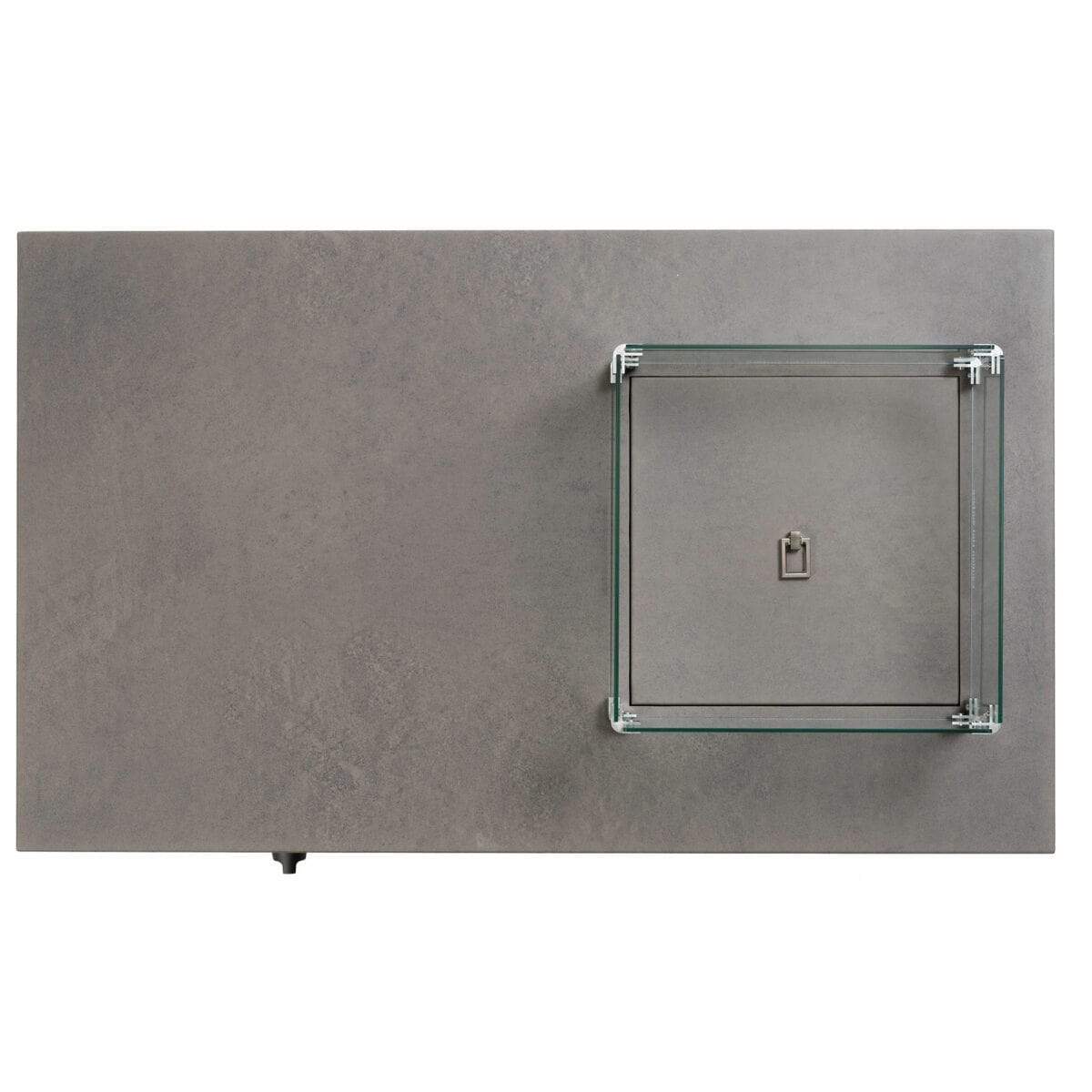 Ratana Heaters & Fire Tables Fiamma 50" x 30" x 20"h Rectangle Fire Pit w/Lid