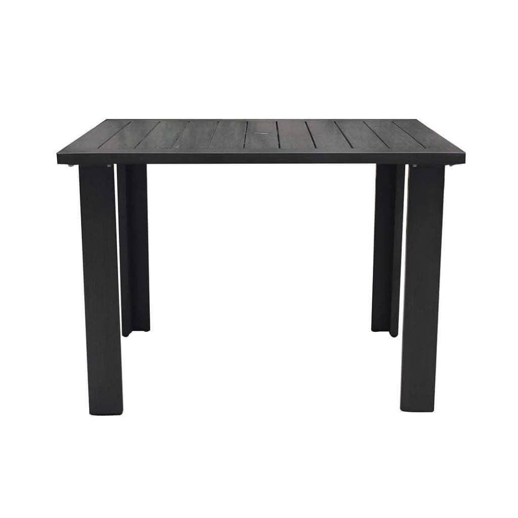 Ratana Table Limo 43" Square Dining Table with Umbrella Hole
