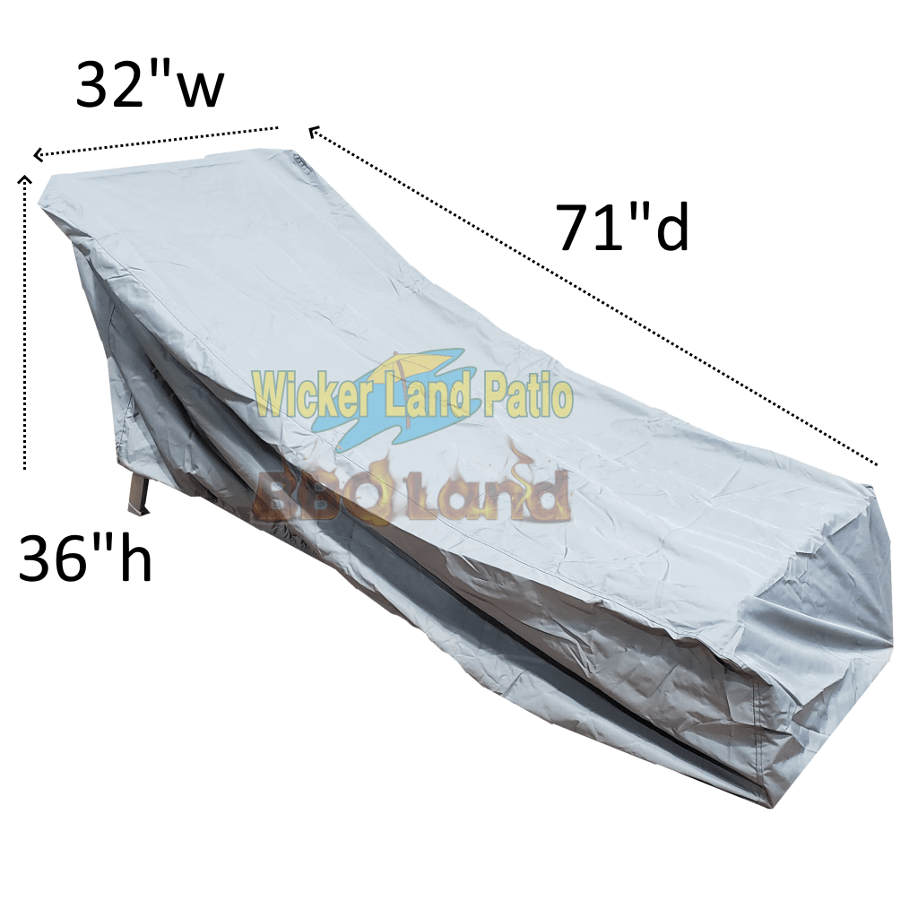 Lounger Cover, W32"xD71"xH36"