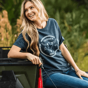 Traeger Apparel Traeger Longhorn T-Shirt - Navy/Heather
