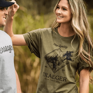 Traeger Apparel Traeger Where's The Beef T-Shirt Military/Heather