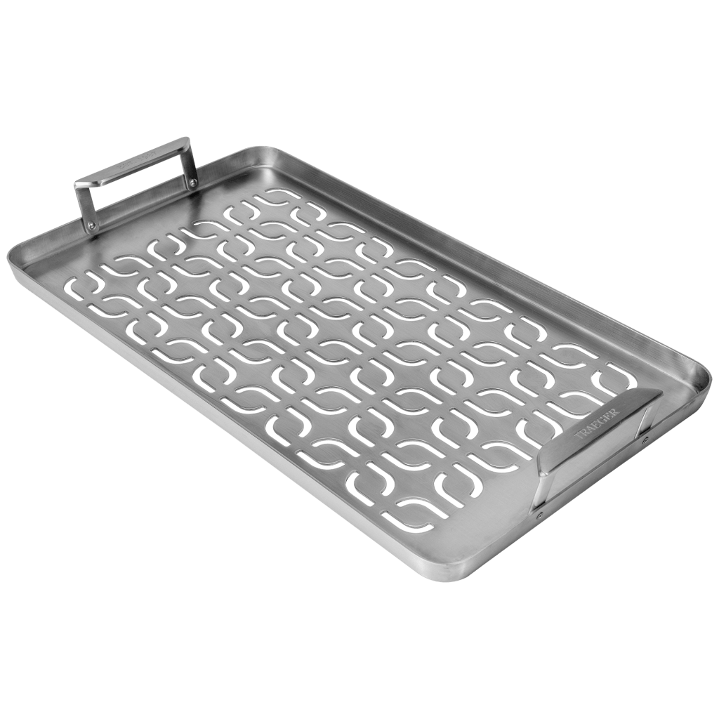 Traeger BBQ Accessories ModiFIRE Fish & Veggie Stainless Steel Grill Tray